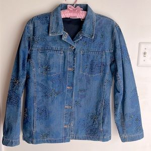 Chico’s Design Vintage Jean Shacket, size 1 (S)